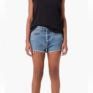 NWOT AGOLDE Parker High Waist Denim Cutoff Shorts, Color: Chorus, Size: 31